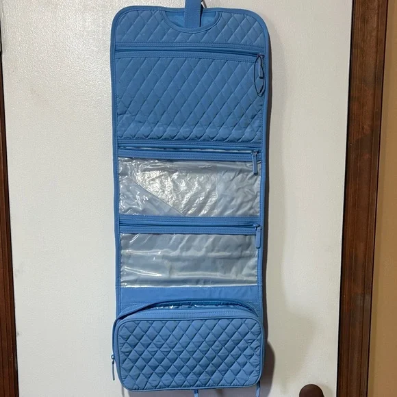 Vera Bradley Sky Blue Hanging Cosmetic Bag - Picture 10 of 12